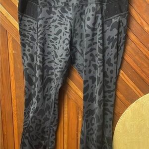 Black Leopard Print Leggings